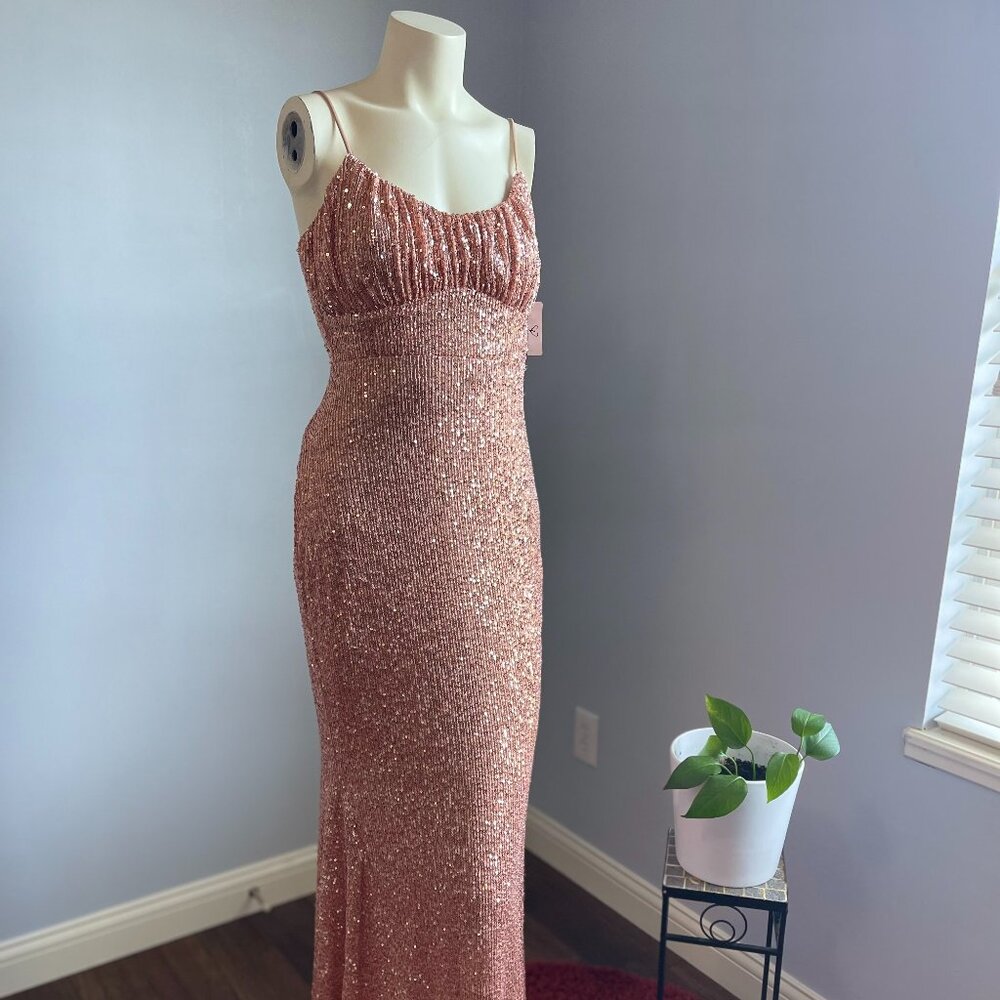 Sequin Rose Gold Gown